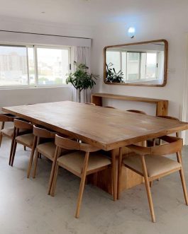 Wooden 10 seaters dining table.