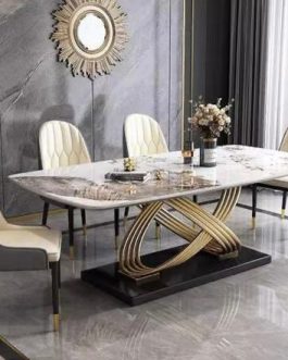 Marble top dining table