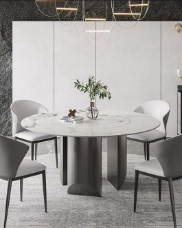 6 SEATERS ROUND DINING TABLE SET