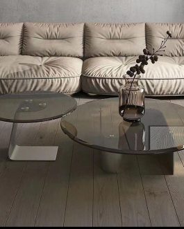 2IN1 Modern Glass Table